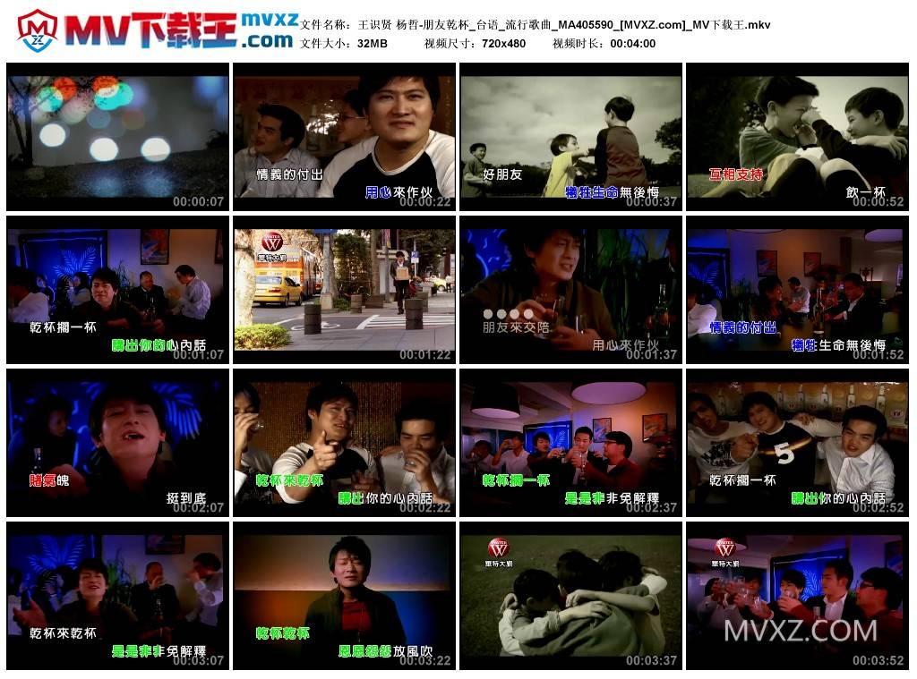 王识贤 杨哲-朋友乾杯_台语_流行歌曲_MA405590